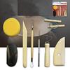 Soft Pottery DIY Clay Sculpture Pottery Tool Knife Sculpture Tool 8-piece Set Christmas Gift for Kids LS
