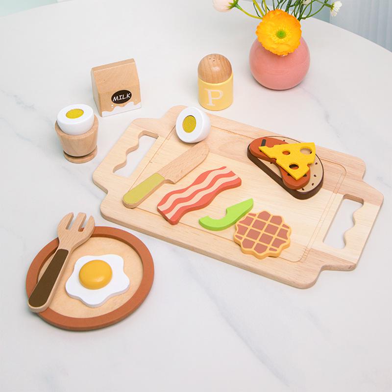 Children's Wooden Cake & Pastry Kitchen Play Set: Dessert & Baking Toys for Ages 3-6