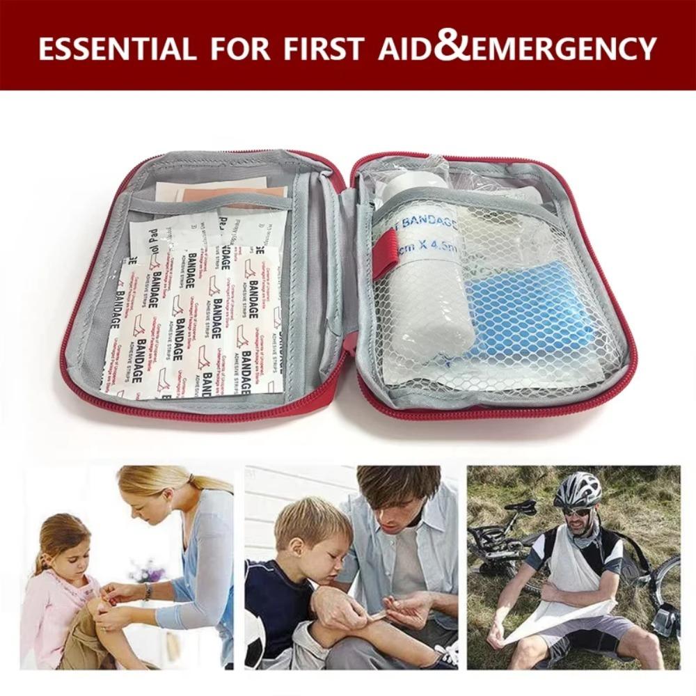 1PC Travel Medicine Bag Pill Storage Pouch Outdoor Essentials Emergency Survival Bag Mini First-aid Portable Home Storage Bag
