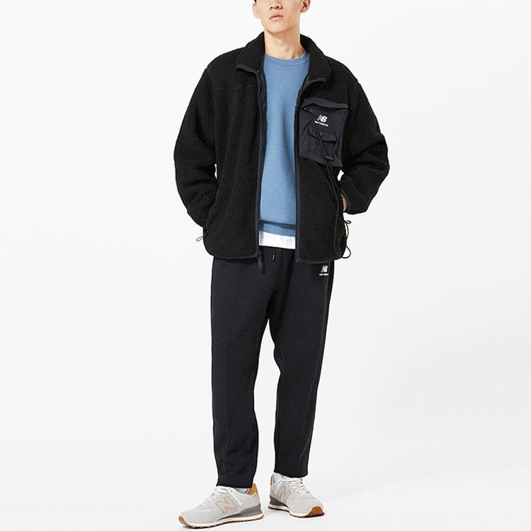 New Balance Unisex Keep Warm Stand Collar Knitting Jacket Black AMJ13393-BK