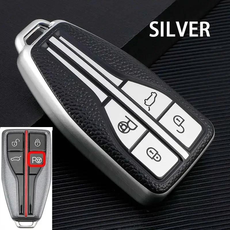 Car Key Case Cover For Hongqi HS5 H5 H9 HS7 H7 L5 HS3 L9 Car Holder Car-Styling Accessories Shell Colorful TPU+Leather 4 Buttons