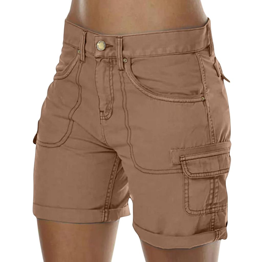 Womens Shorts Casual Cargo Shorts Women Summer Shorts Casual Hiking Outfits With Pockets