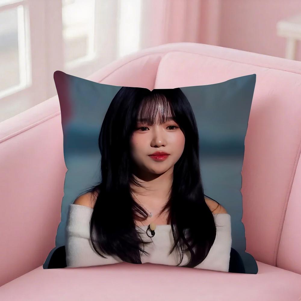 

Actress Jo Y-Yuri Yu Ri Pillow Case Square Double-Sided Printing Short Plush Sofa Cushion Cover Bedroom Bedside Pillow 12x12Inch