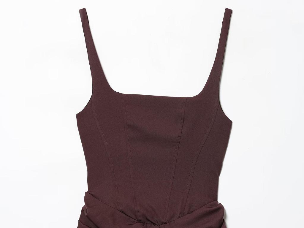 NSSF Self-Made Women's Sleeveless Strappy Bodycon Mini Dress