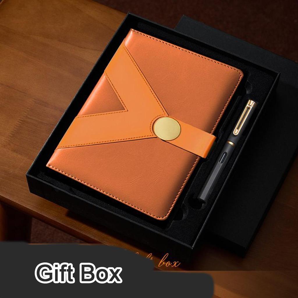 A5 verdicktes Business-Leder-Notizbuch, Studenten-Studienheft, Arbeitsbesprechungsprotokollbuch, Tagebuch mit Schnalle, 100 Blatt 200 Seiten