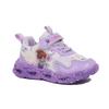 Girls' Light-Up Cartoon Princess Sports Shoes - Leather Surface, Bright Light, Casual Student Style