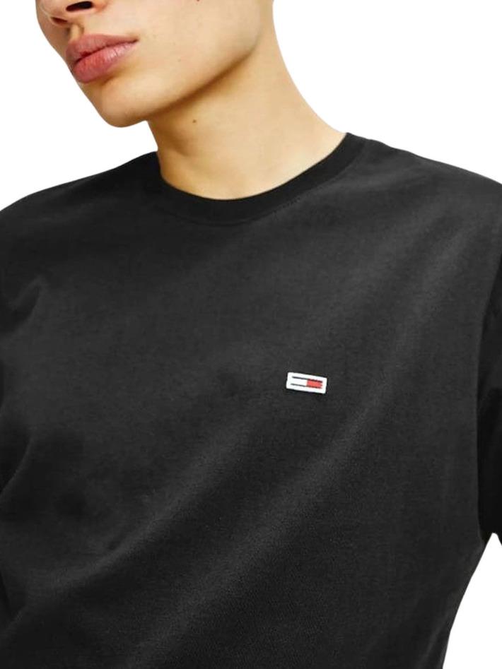 Tommy Jeans Black Regular Fit Men's T-shirt, Size M