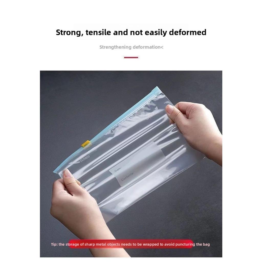 Drei Spezifikationen von Zipper-Frischhaltebeuteln, Aufbewahrungsbeutel zur Lebensmittelklassifizierung, Lebensmittel-Frischhalte-Siegelbeutel, Küchenaufbewahrung und -konservierung