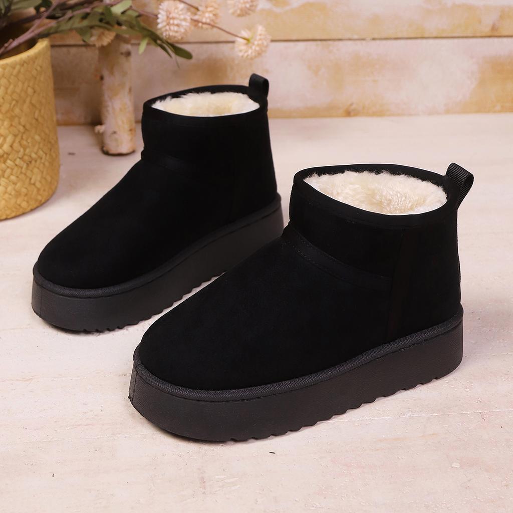 Fashion Shallow Low-cut Warm Comfortable Shoes Women Fashion Short Shoes 2025 New Winter Warm Boots Fur Ladies Snow Boots