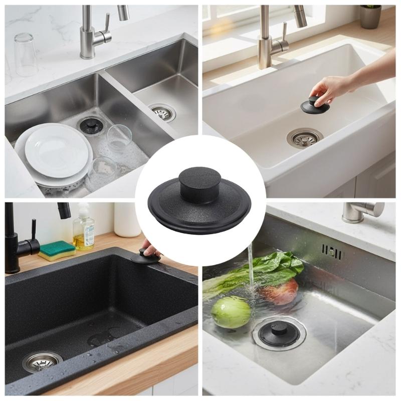 2Pcs Kitchen Sink Plug Replacement Kitchen Sink Garbage Disposal Stopper Sink Drain Flange With Stopper For Garbage