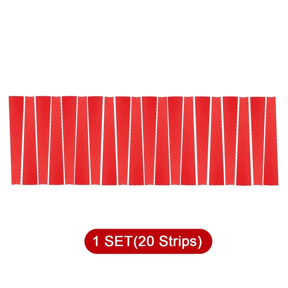 20 Teile/satz Auto Auto Styling Aufkleber Aufkleber Carbon Fiber Kratzschutz Film Radnabe Felge Zubehör für VW Volkswagen Golf 7