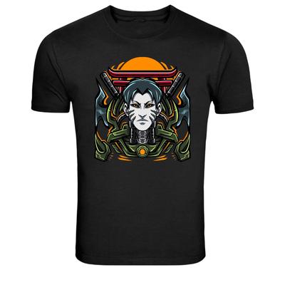 Cyber Samurai Warrior Futuristic Japanese Graphic T Shirt