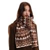 Jacquard Women Scarf Thickened Woolen Neckerchiefs Casual Winter Knitted Scarves  Gifts