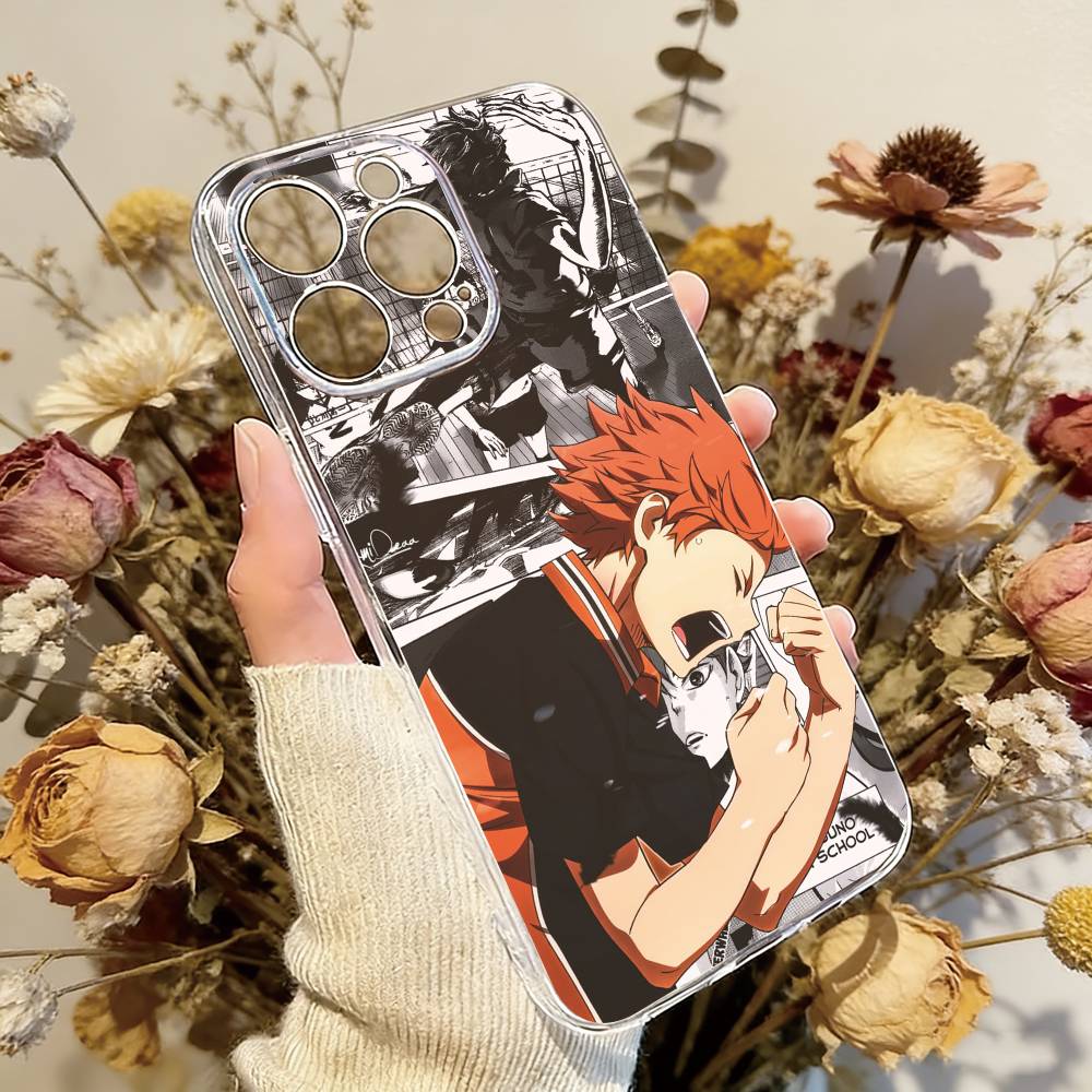Haikyu__ Shoyo Hinata Handyhülle Für iPhone 17 16 15 14 13 12 11 Mini Pro Max Plus Transparente Hülle