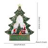 Christmas Music Box Decoration Iron Sculpture Glowing Snow Globe with Light And for