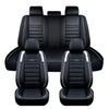 11PCS 5 Seats Car Seat Covers Automobiles Seat Covers Protector Cushion Deluxe PU Leather Front+Rear Full Set SUV Truck