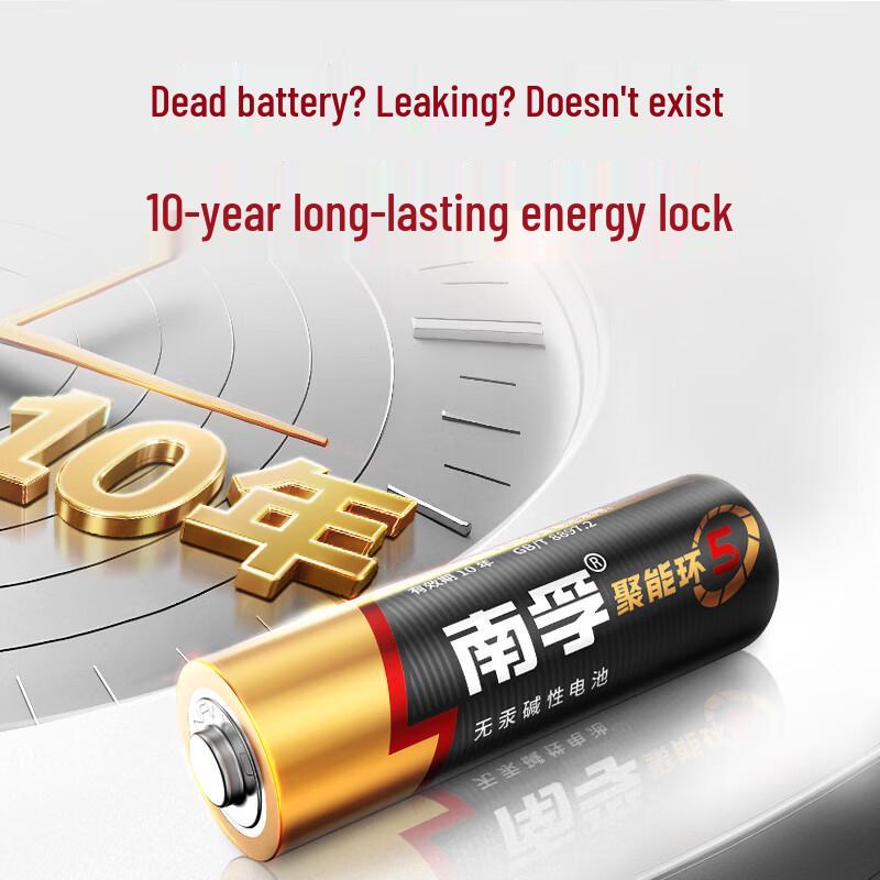 Nanfu AA Alkaline Batteries Power Ring 5 CN plug (adapter included)