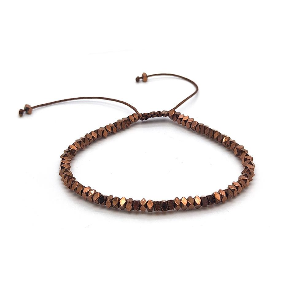 

Новая мода минималистичный браслет ручной работы в стиле бохо камень гематитовые бусины браслет ювелирные изделия подарок дружба женские аксессуары