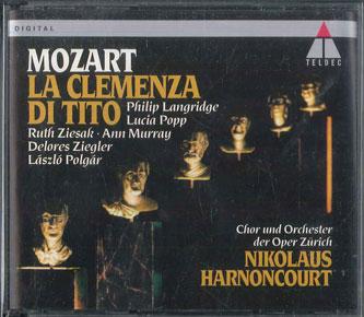 

CD MOZART, PHILIP LANGRIDGE, LUCIA POP - La Clemenza Di Tito 4509908572 TELDEC 1994 Germany Classical Used
