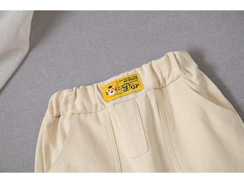 Boys' Spring 2022 Casual Korean Cotton Pants for Small & Medium Children