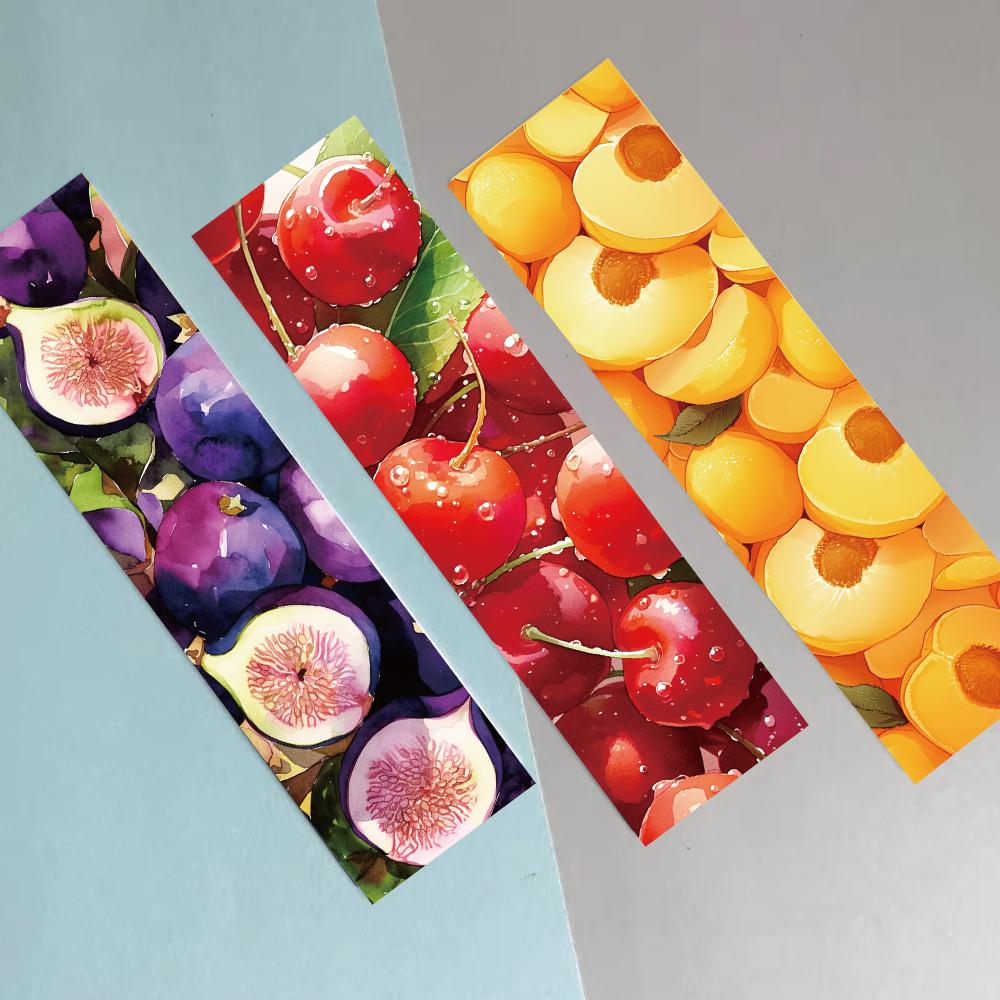 30PCS Colorful Fruits Bookmarks Skateboard Personalized Supply DIY Luggage Cartoon Graffiti Durable Living Room Decoration