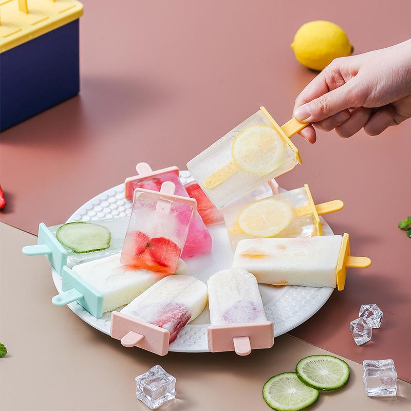 Popsicle/Sorbet Mold Food Grade Household Popsicle Making Frozen Ice Box Abrasive Tools With Lid Homemade Ice Cream Artifact