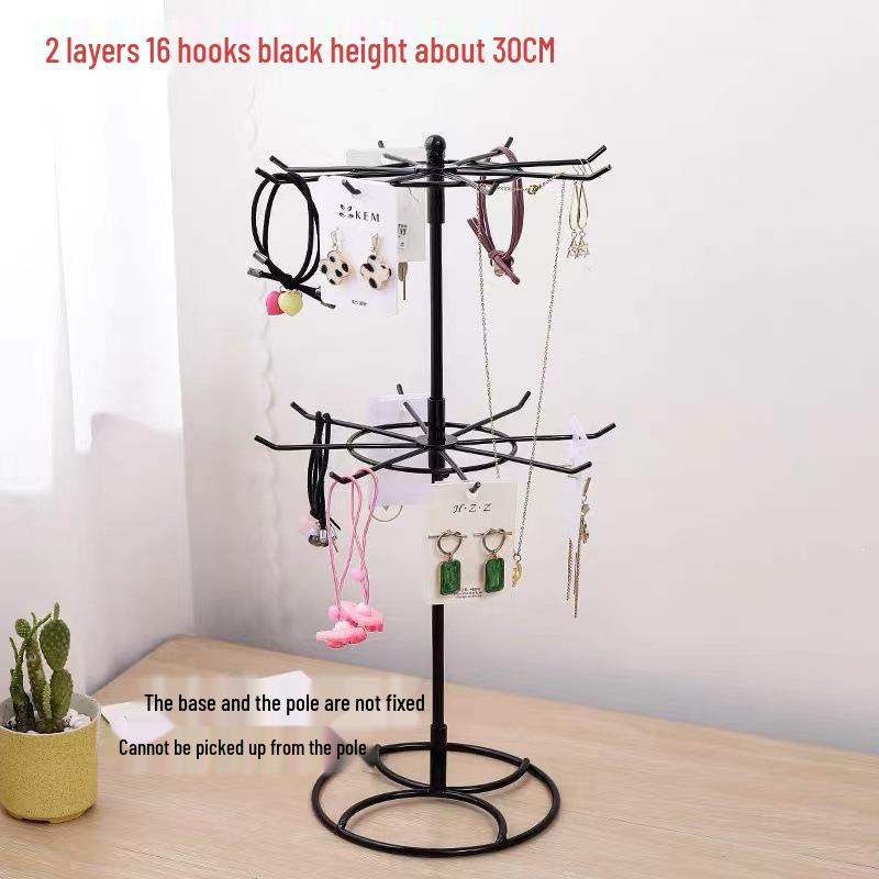 Rotating Multi-Layer Desktop Organizer for Jewelry and Accessories