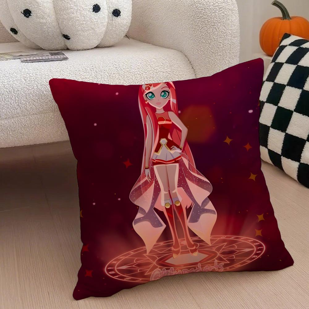 Anime TV LLoliRock Cushion Cover Throw Pillow Cover Hidden Button Durable Polyester Chair Cushion