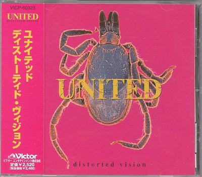 CD UNITED - Distorted Vision VICP60323 VICTOR 1998 Japan Rock Used