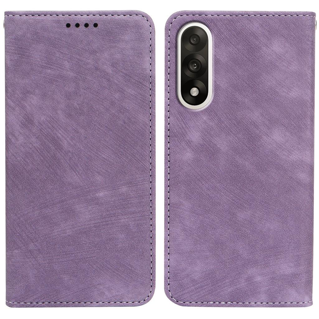 For OnePlus Ace 5 Ultra 5G/Nord 5 5G Case Strong Magnetic Leather Wallet Phone Cover with Striped Texture