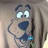 [USED] Vintage US Men's Anime Scooby-Doo T-Shirt, Cotton, Brown, Crew Neck