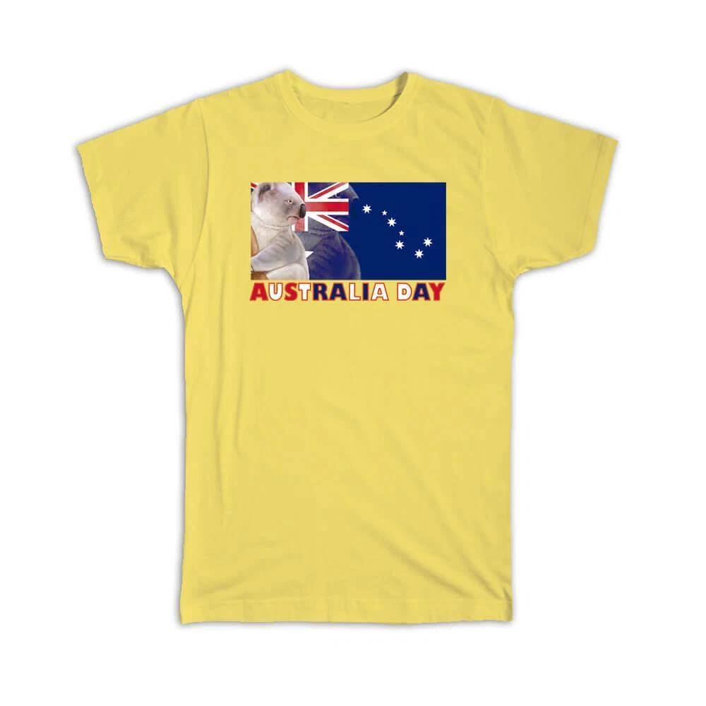 

Gift T-Shirt : Australia Day Koala Flag Expat Country Tourism XL