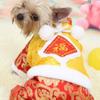 New Dog Clothes Tang Suit Padded Thickened Pet Tang Suit Four Legged Fuzzy Tang Suit New Year Celebration Pet Clothing