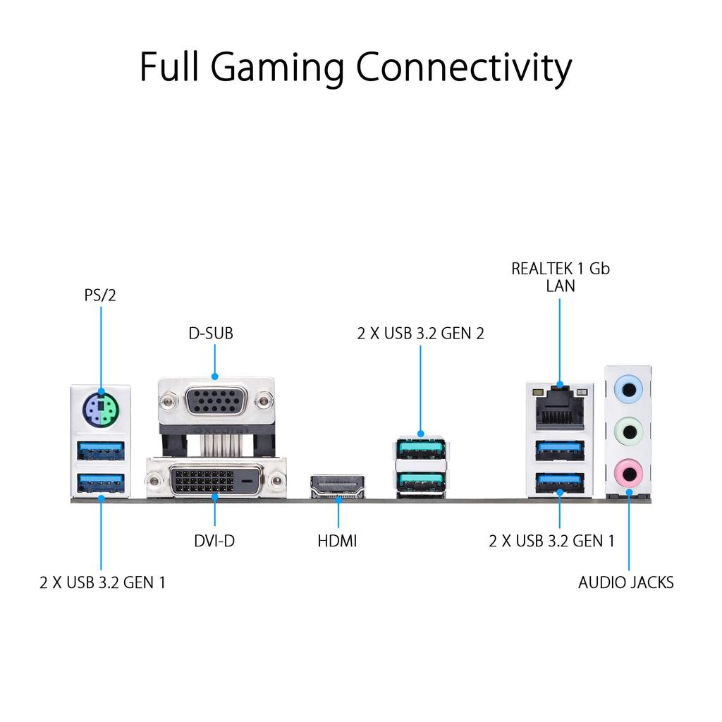 Asus Scheda madre compatibile con AM4 equipaggiata con AMD B550 PRIME B550M-A [MicroATX]