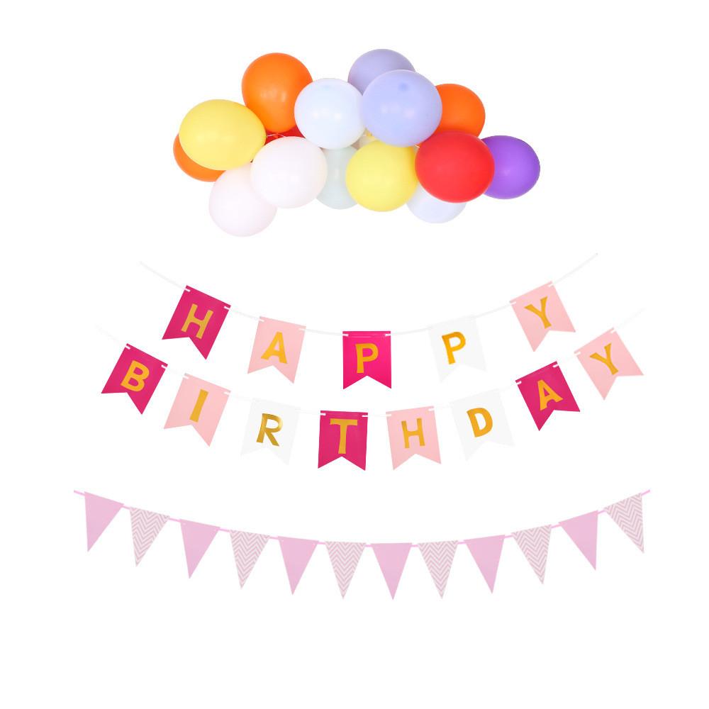 Festliche Indoor-Geburtstagsdekoration Luftballons für alle Altersgruppen mit stilvollen Hintergründen