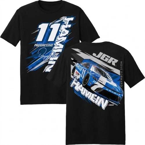 Denny Hamlin #11 Racing Shirt NASCAR Graphic Tee Racing Fan T-Shirt 4XL