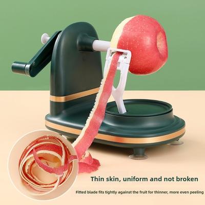 Multifunctional Food Grade Manual Apple Peeler,stainless Steel Blade,non Slip Base,potato,pear,with Fruit Divider + Fruit Board