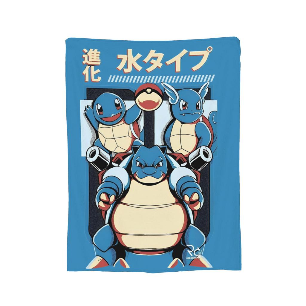 Pokemoned Anime Cartoon Flannel Blanket  Awesome Throw Blankets for  Sofa Bedding Lounge 150*125cm Bedspread,