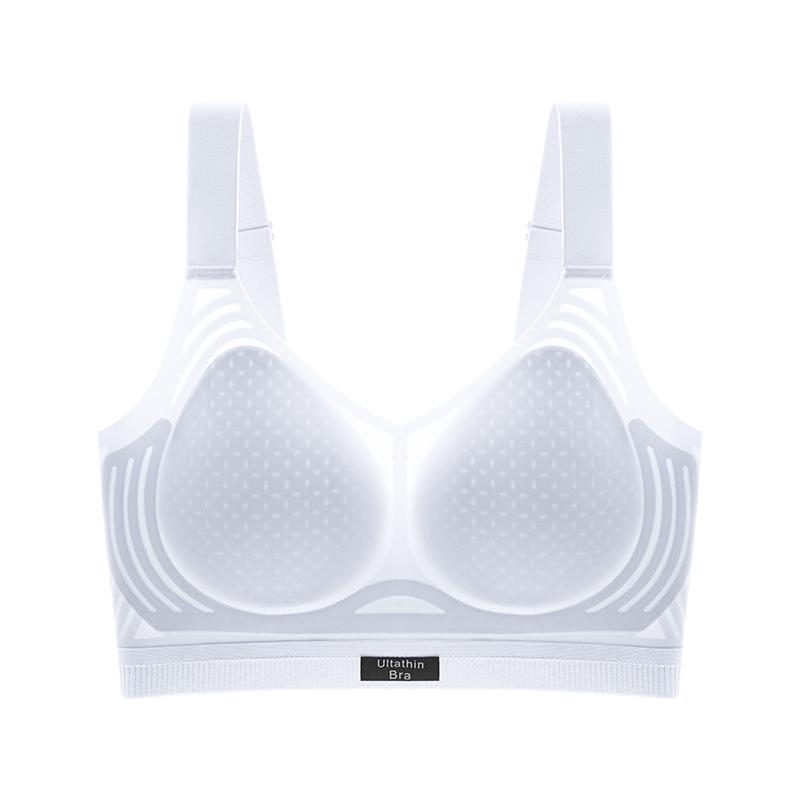 Invisible Bra Women's Breathable Fixed Cup Large-sized Underwear Gathering Bra Seamless Beautiful Back Bra Push Up Bra