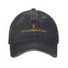aYellowstone Dutton Ranch Men Women Baseball Caps Retro Cowboy Distressed Denim Caps Hat Vintage Outdoor Workouts Gift Headwear