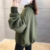 Sweatshirt for Women Padded Thickened Sweatshirt High Neck Loose Fake Two Piece Fleece Casual Pullover Long Sleeve Top Sweatshirt