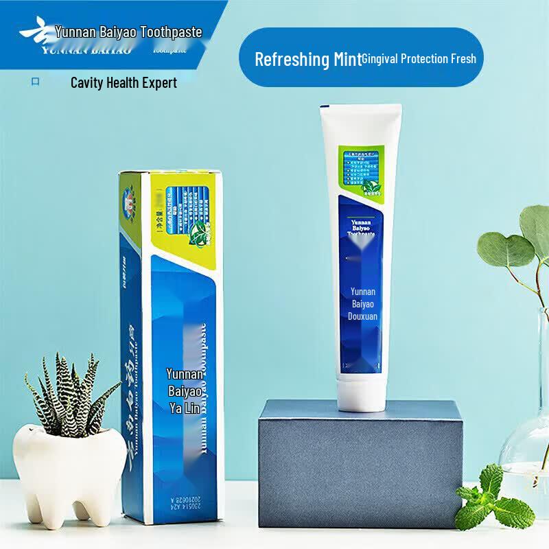 Yunnan Baiyao Fresh Breath & Anti-Sensitivity Toothpaste Set