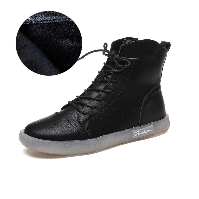 

2025 retro leather beef tendon soft sole high-top women s shoes little white shoes flat single shoes women s pregnant women s shoes Mori women s style 41