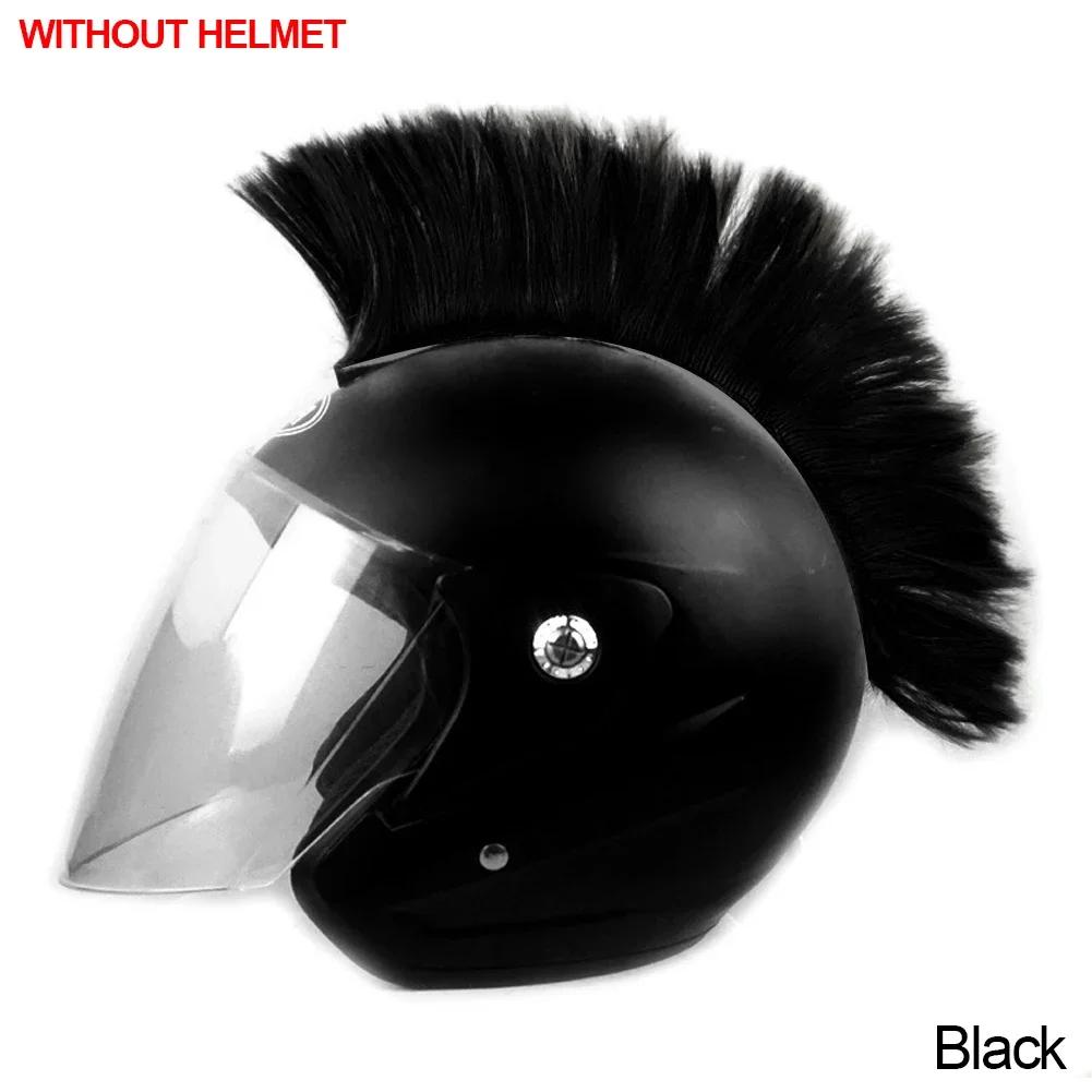 Mohawk Helm Perücke Zuschneidbare Helmdekorationen Perücken Hahnenkamm Motocross Fullface Offroad Helm Dekoration Haaraufkleber Kleben