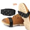 Portable Anti-Slip Seven Tooth Ice Cleats Anti Slip Winter Spikes For Shoes Universal Size 30-45 for Winter Hiking Snow Trekking
