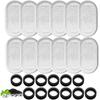 24 Pack Water Filter for Automatic Water Dispenser, Carbon Activated Purification, Black/White