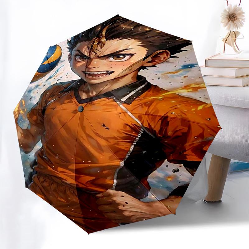 

1pc Sonic the Hedgehog Automatic Opening Folding Umbrella with 8-Bone Iron Frame, Portable Design for Outdoor Use, Ideal Gift for Fans, Travelers, and
