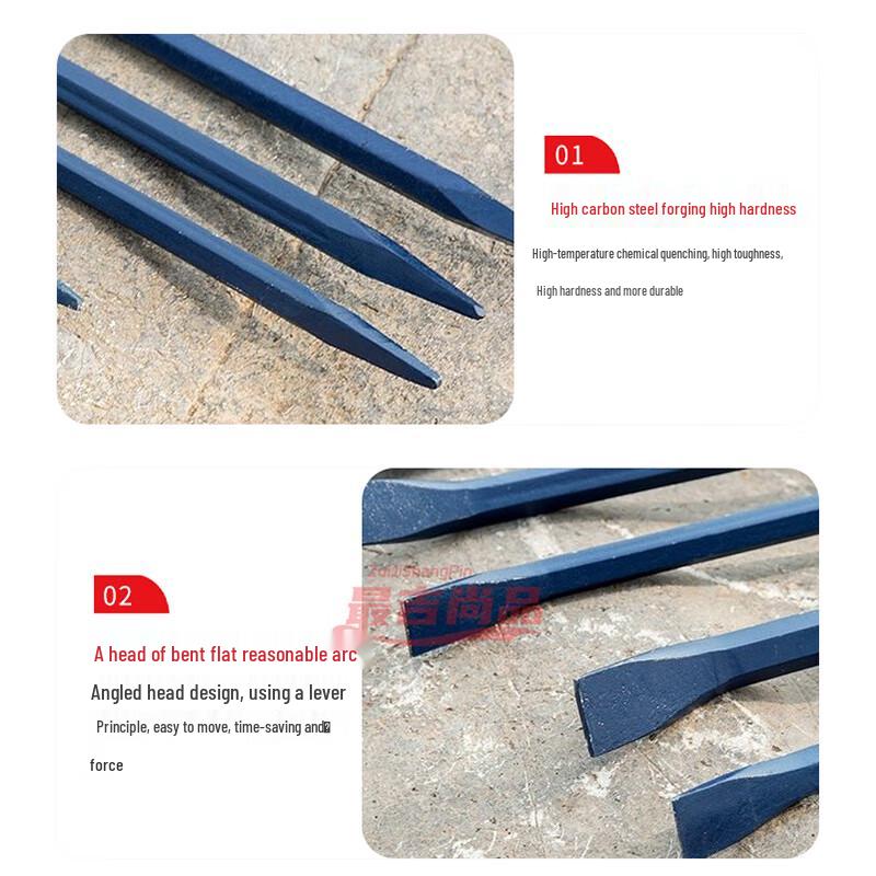 Anti-Rust Hexagonal Steel Rescue Pry Bar