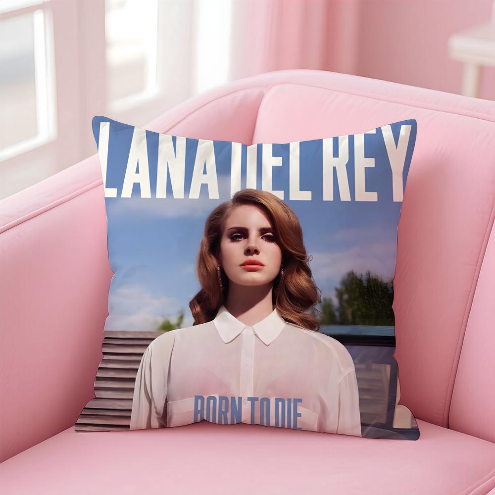 Singer Music Lana Del ReyR Cushion Cover Pillow Case Soft Skin Friendly Fabric  Concealed Zipper