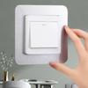1pc 8.6X8.6cm Switch Protection Cover Socket Wall Sticker Suitable for Home Living Room Decoration